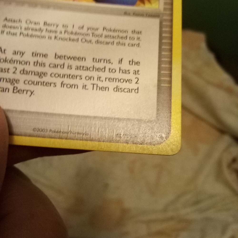 Vintage Pokemon Oran Berry E-Reader Trainer 85/109 EX Ruby & Sapphire 2003 - Picture 5 of 15